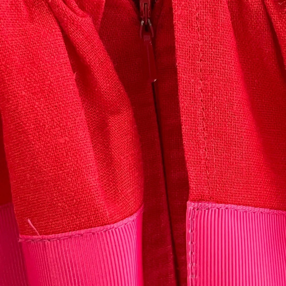 ASOS Red and pink linen blend dress - Picture 7 of 14